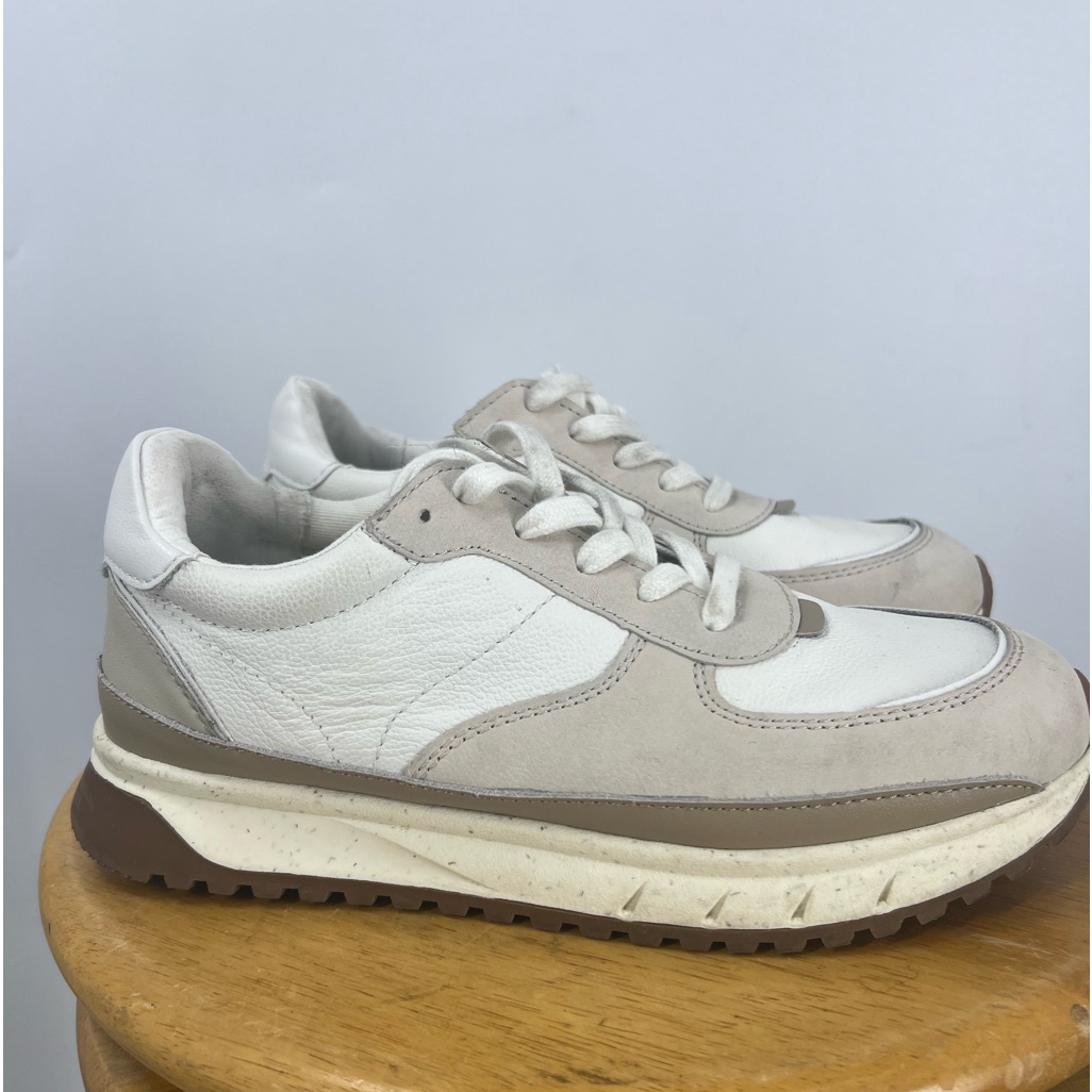 Madewell Kickoff Trainer Sneakers In Neutral Colorblock Leather Unisex